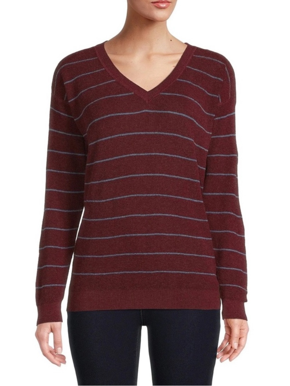 PrAna Women's Milani V Neck Wool Blend Pull Over Sweater S